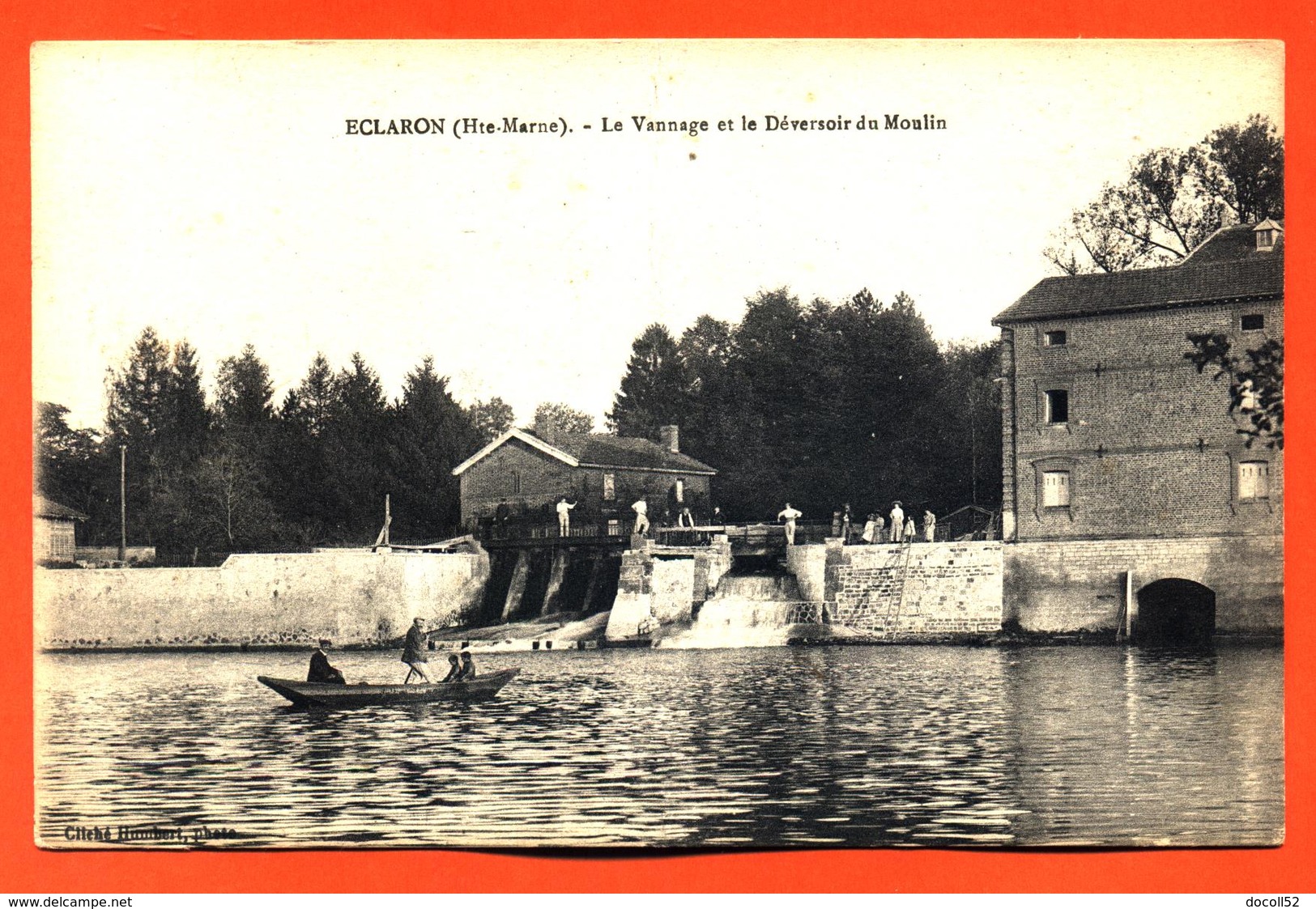 CPA 52 éclaron " Le Vannage Et Le Déversoir Du Moulin " - Eclaron Braucourt Sainte Liviere