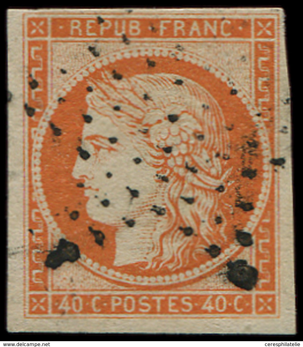 EMISSION DE 1849 - 5    40c. Orange, Obl. ETOILE, TTB. J - 1849-1850 Cérès