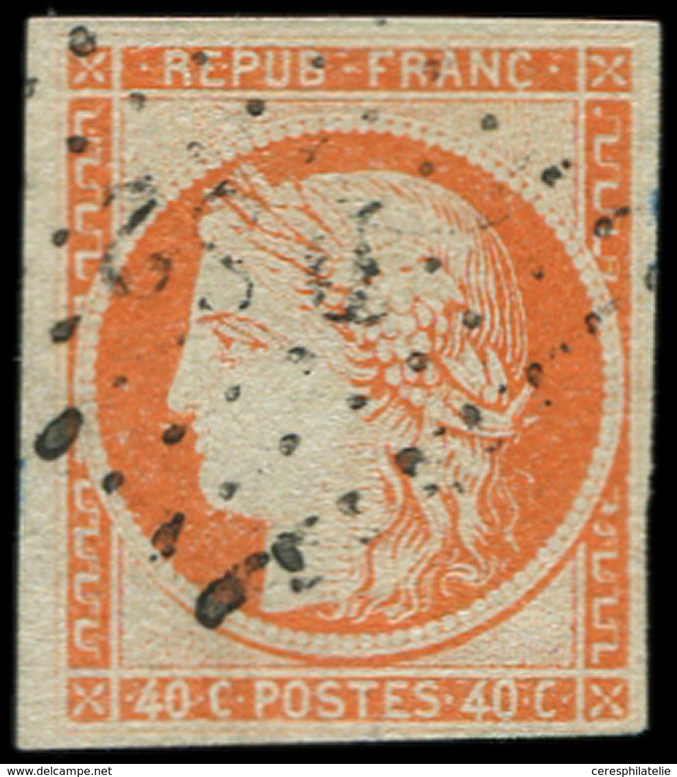 EMISSION DE 1849 - 5a   40c. Orange Vif, Oblitéré Los. DS2, TB - 1849-1850 Cérès