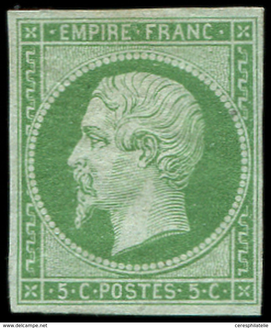 * EMPIRE NON DENTELE - 12    5c. Vert, Ch. Un Peu Forte, TB. Br - 1853-1860 Napoleone III