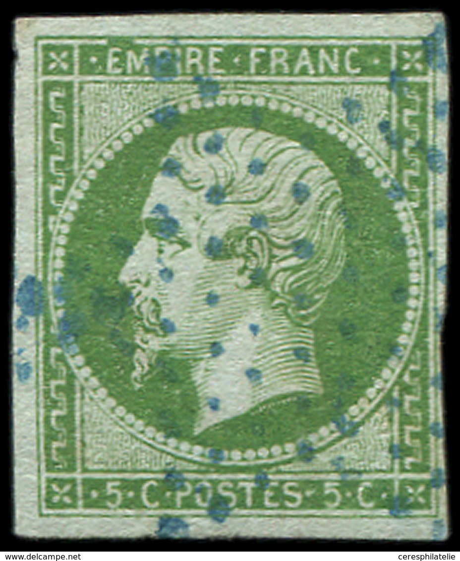 EMPIRE NON DENTELE - 12    5c. Vert, Obl. ETOILE BLEUE, TB - 1853-1860 Napoleon III