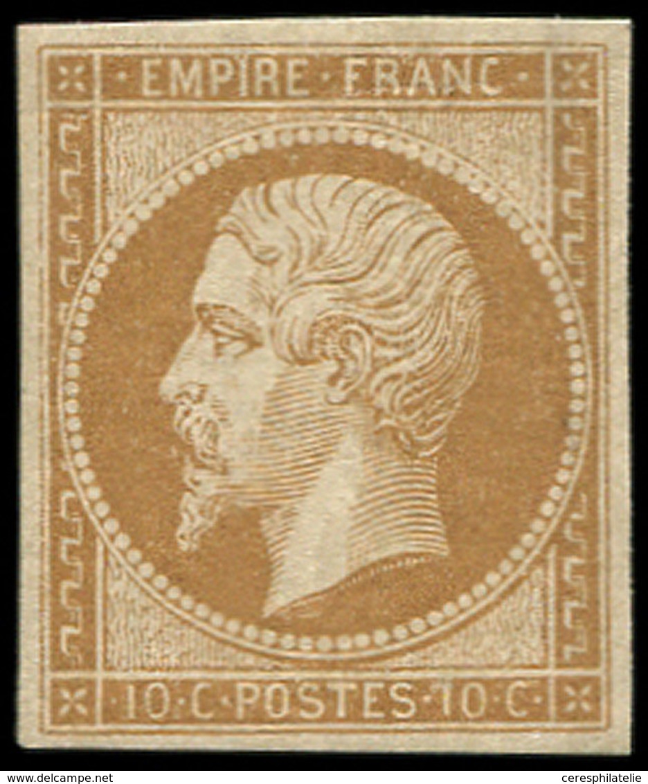 ** EMPIRE NON DENTELE - 13A  10c. Bistre, T I, Frais Et TTB - 1853-1860 Napoléon III