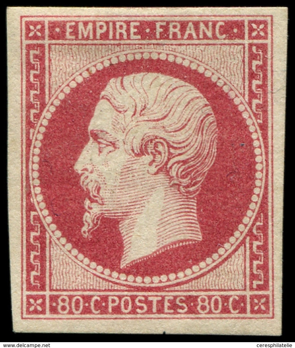 * EMPIRE NON DENTELE - 17A  80c. Carmin, TB. Br - 1853-1860 Napoleon III