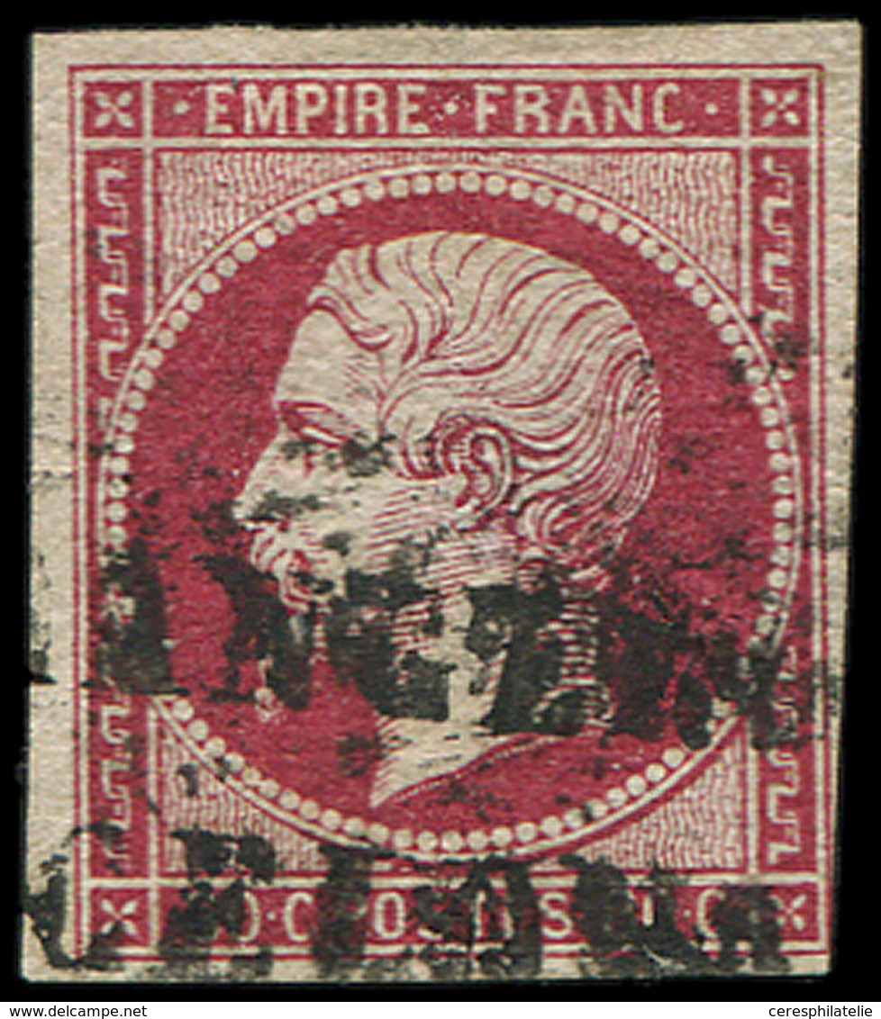 EMPIRE NON DENTELE - 17B  80c. Rose, Obl. ESTRANGERO BARCELONA, TB - 1853-1860 Napoleone III