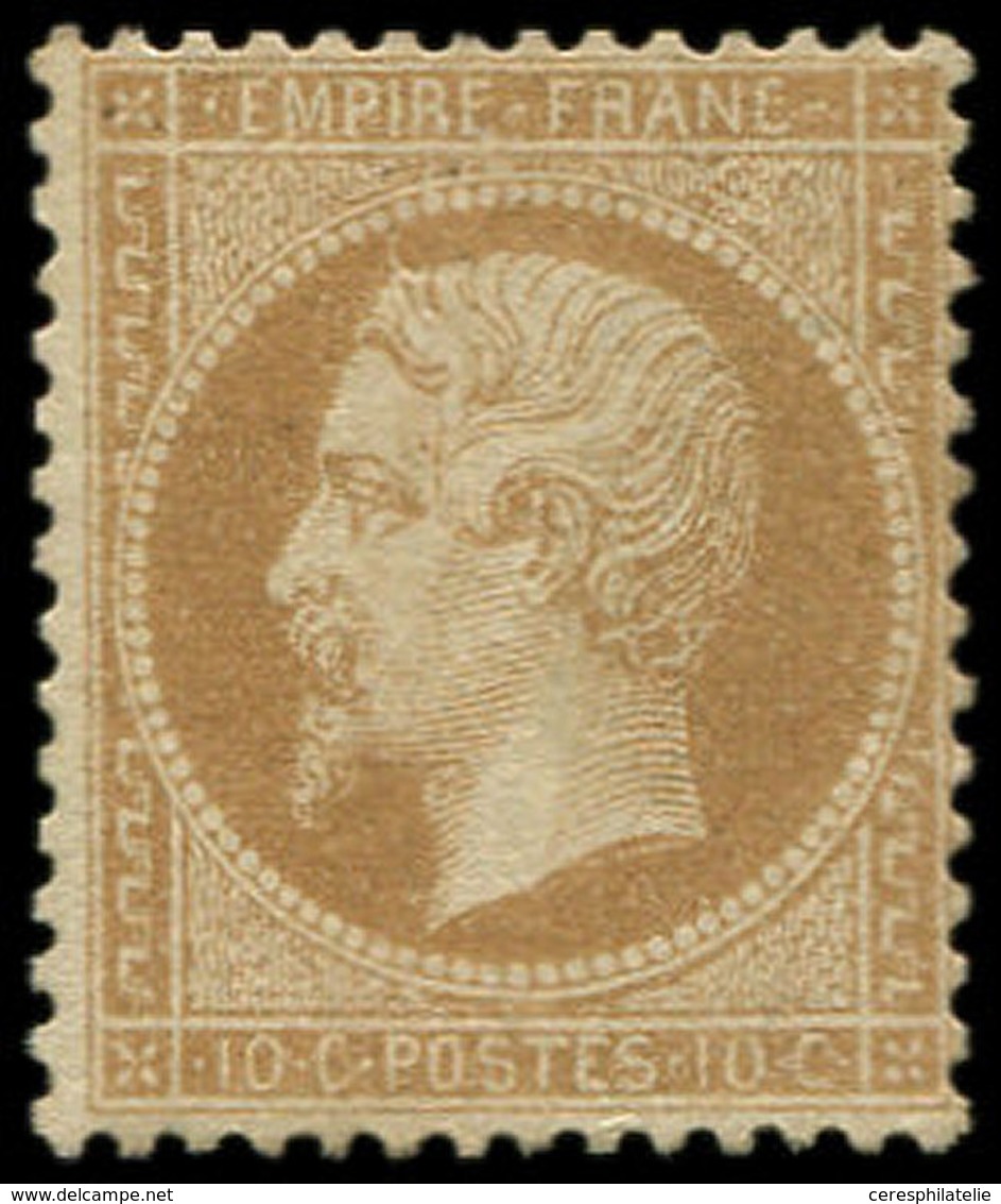 * EMPIRE DENTELE - 21b  10c. Bistre-brun, TB. C - 1862 Napoléon III