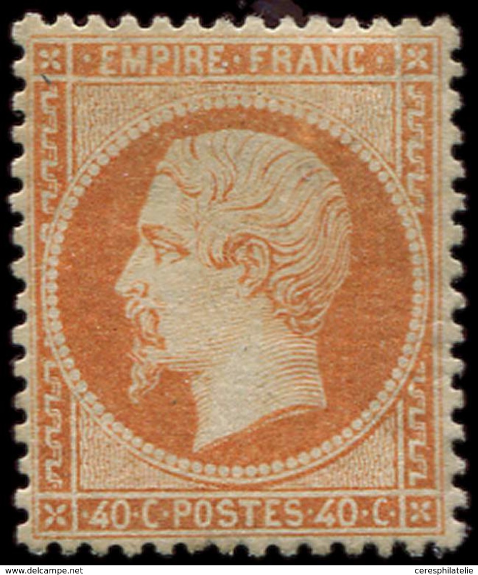 * EMPIRE DENTELE - 23   40c. Orange, Centrage Parfait, TB - 1862 Napoleon III
