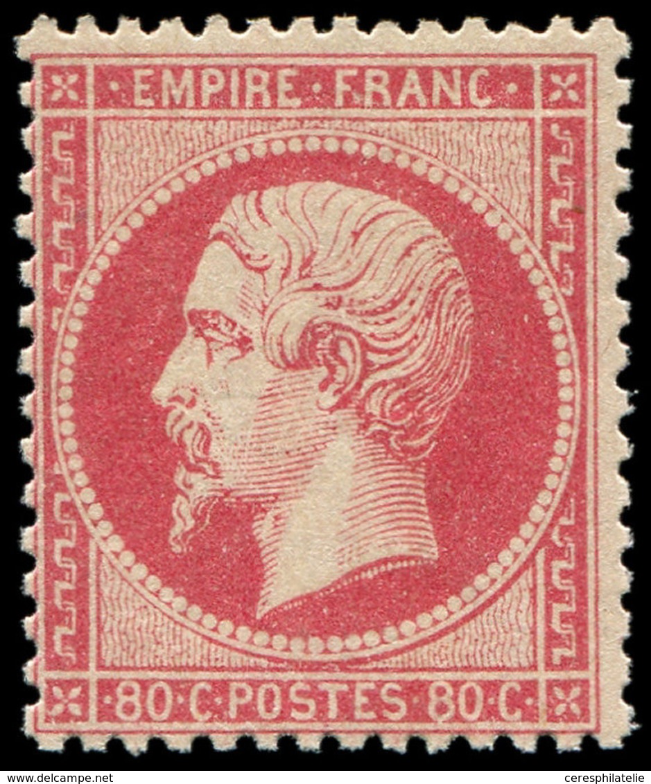 ** EMPIRE DENTELE - 24   80c. Rose, Frais Et TTB. J - 1862 Napoléon III.