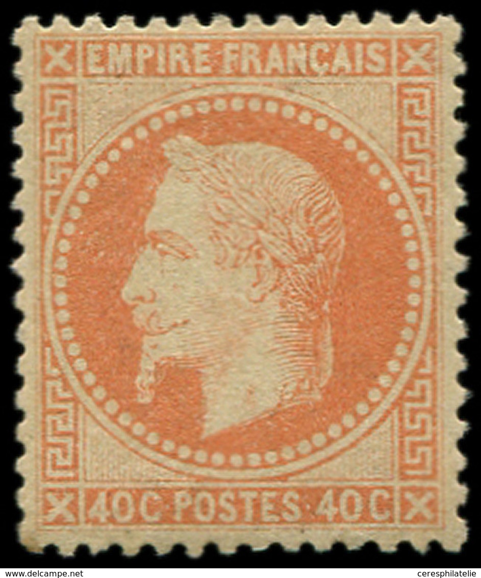 * EMPIRE LAURE - 31   40c. Orange, Très Lég. Adh. S. La Gomme Mais Bien Centré Et TB - 1863-1870 Napoleone III Con Gli Allori