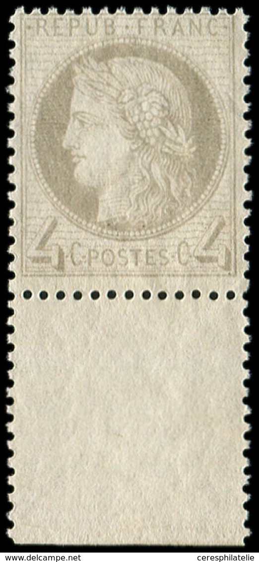 ** CERES DENTELE - 52a   4c. Gris-jaunâtre, Bdf, TB - 1871-1875 Ceres