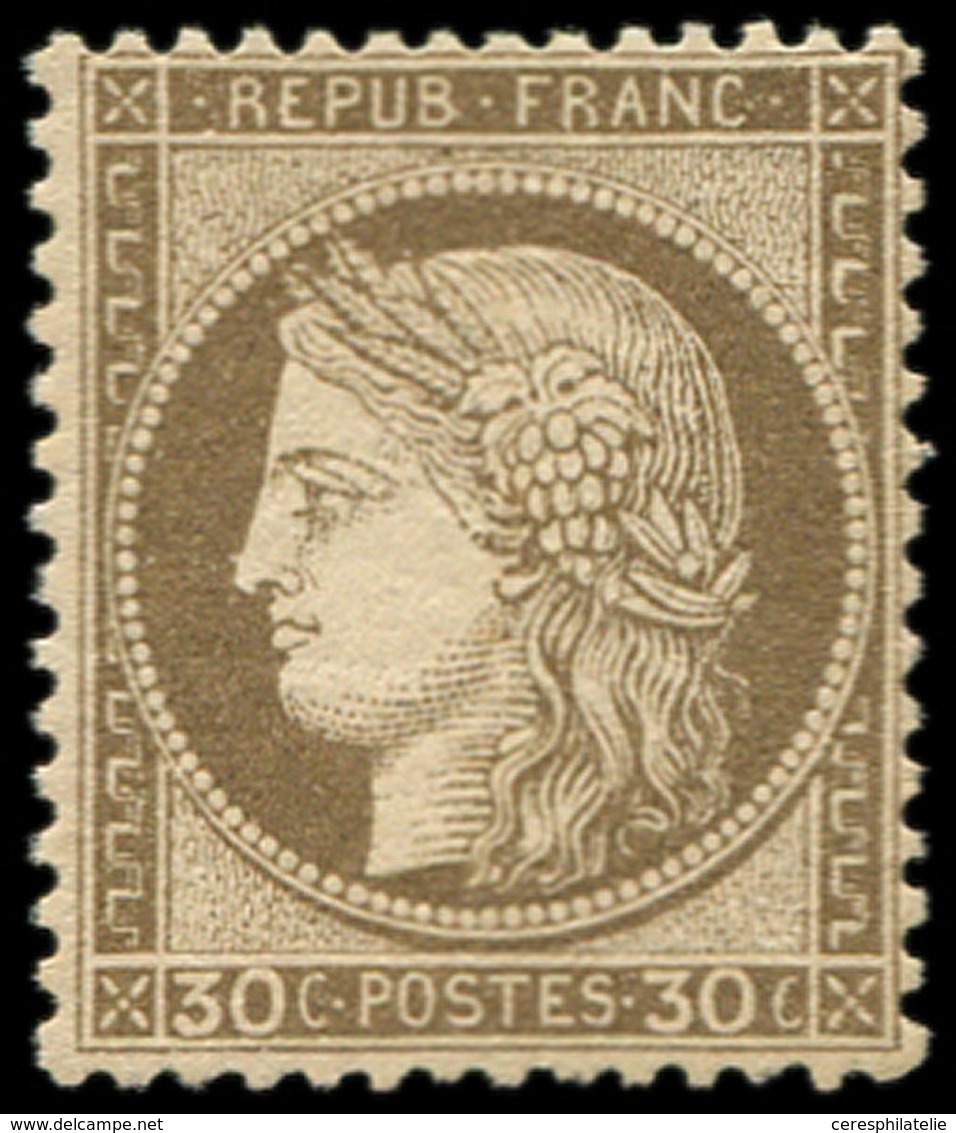 * CERES DENTELE - 56   30c. Brun, Petite Ch., Frais Et TB. J - 1871-1875 Ceres