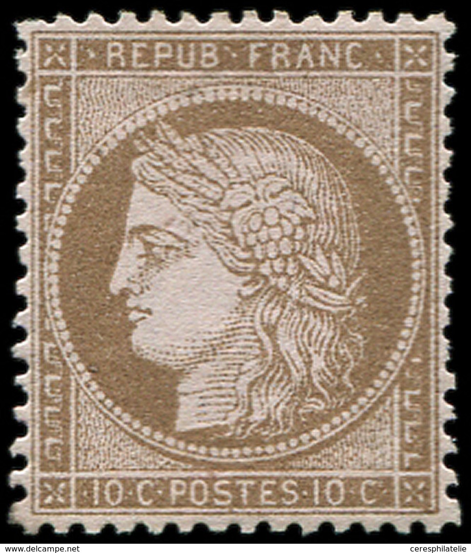 * CERES DENTELE - 58   10c. Brun Sur Rose, Bon Centrage, TB - 1871-1875 Ceres