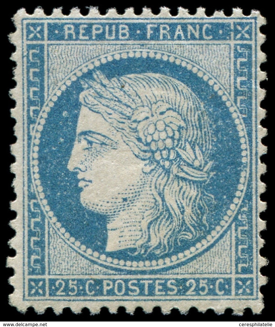 * CERES DENTELE - 60B  25c. Bleu, T II, Quasiment **, Très Frais Et TB - 1871-1875 Ceres