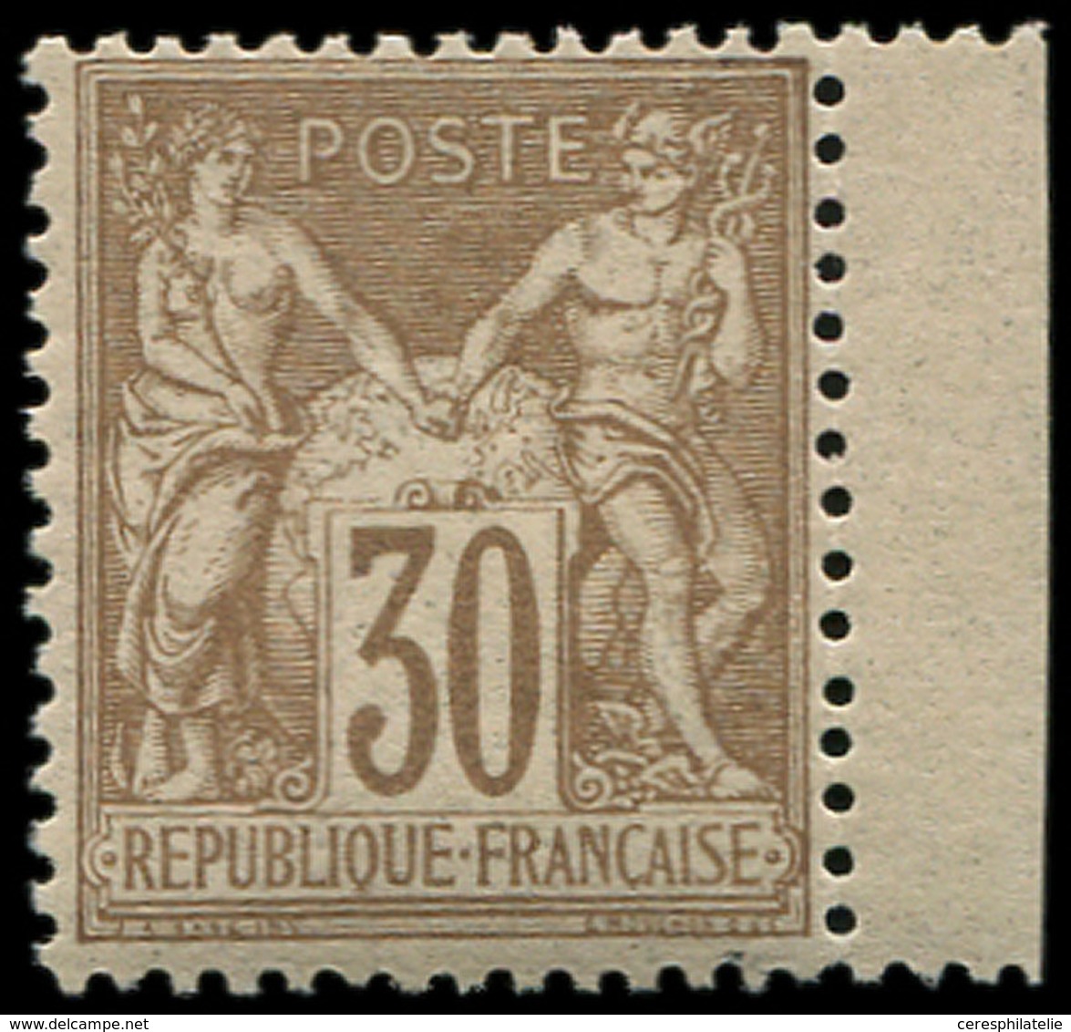 ** TYPE SAGE - 69   30c. Brun Clair, Petit Bdf, Frais Et TTB. Br - 1876-1878 Sage (Type I)