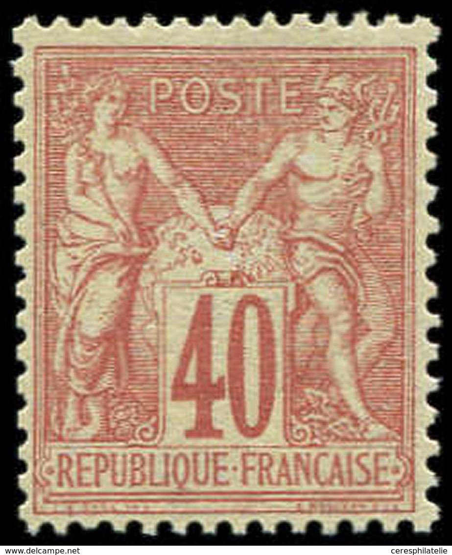 * TYPE SAGE - 70   40c. Rouge-orange, Bon Centrage, TB - 1876-1878 Sage (Type I)