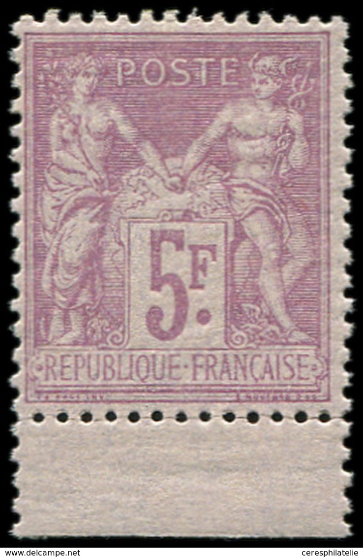 ** TYPE SAGE - 95    5f. Violet Sur Lilas, Bdf, Très Bien Centré, TTB - 1876-1878 Sage (Type I)