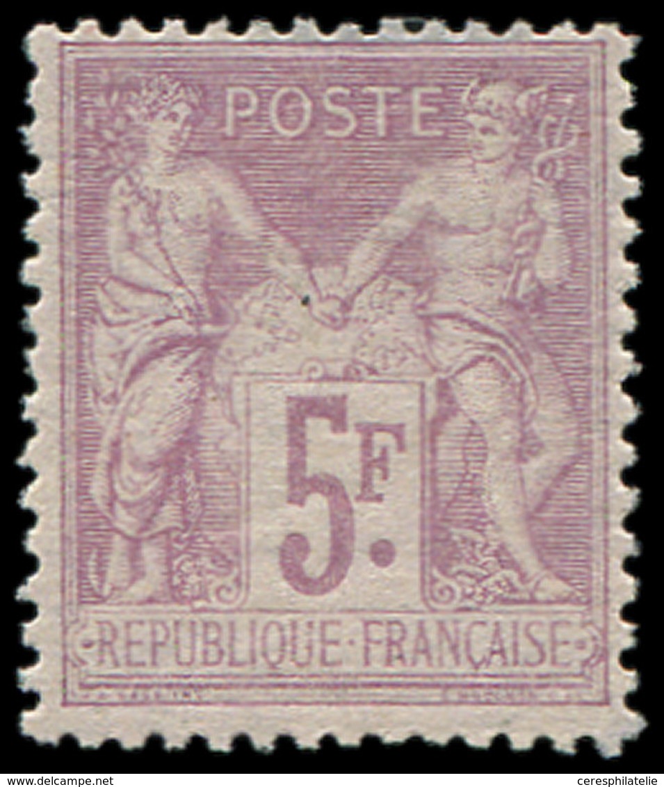 * TYPE SAGE - 95    5f. Violet Sur Lilas, Nuance Pâle, Bon Centrage, TB - 1876-1878 Sage (Type I)