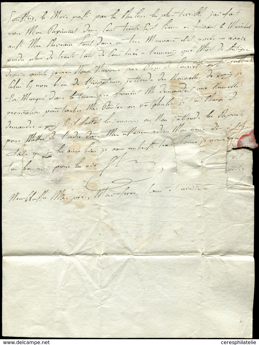 Let MARQUES POSTALES D'ARMEES - MP N°3/Bau PRINCIPAL/ARM.D'ESPAGNE S. LAC De Saragosse 1811, Avec Purification Pour Nanc - Army Postmarks (before 1900)