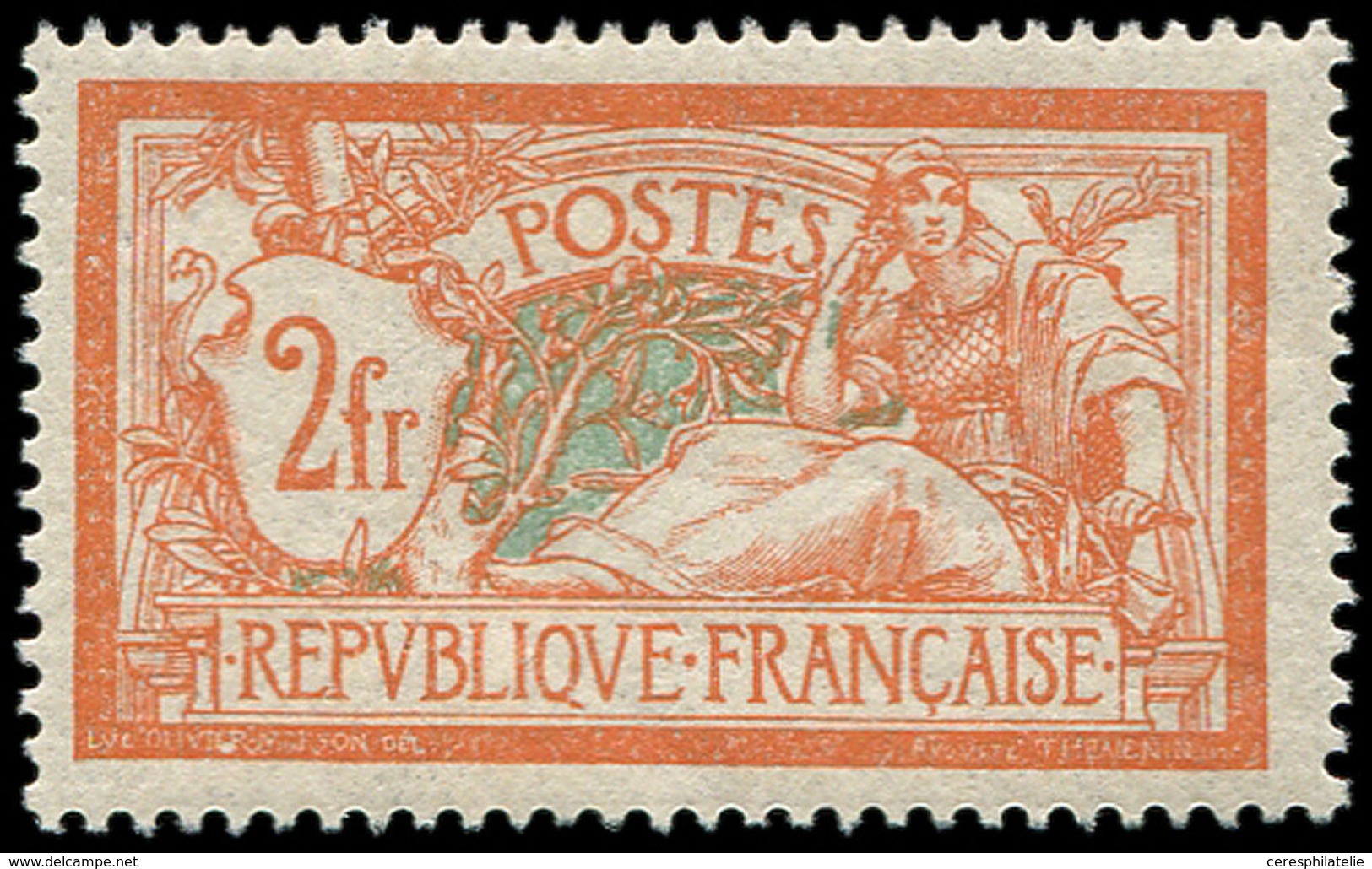 ** EMISSIONS DU XXème SIECLE - 145   Merson,  2f. Orange Et Vert-bleu, Excellent Centrage, TB - Unused Stamps