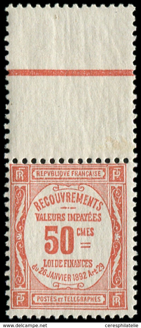 ** TAXE - 47  50c. Rouge, Bdf, TB - 1859-1959 Covers & Documents