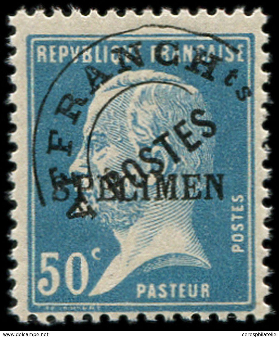 ** COURS D'INSTRUCTION - Préo 68-CI 1 Pasteur, 50c. Bleu, Surch. SPECIMEN, TB - Instructional Courses