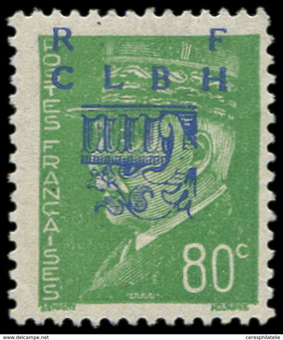 * TIMBRES DE LIBERATION - DECAZEVILLE 12 : 80c. Vert, NON EMIS, TB. Br - Liberation