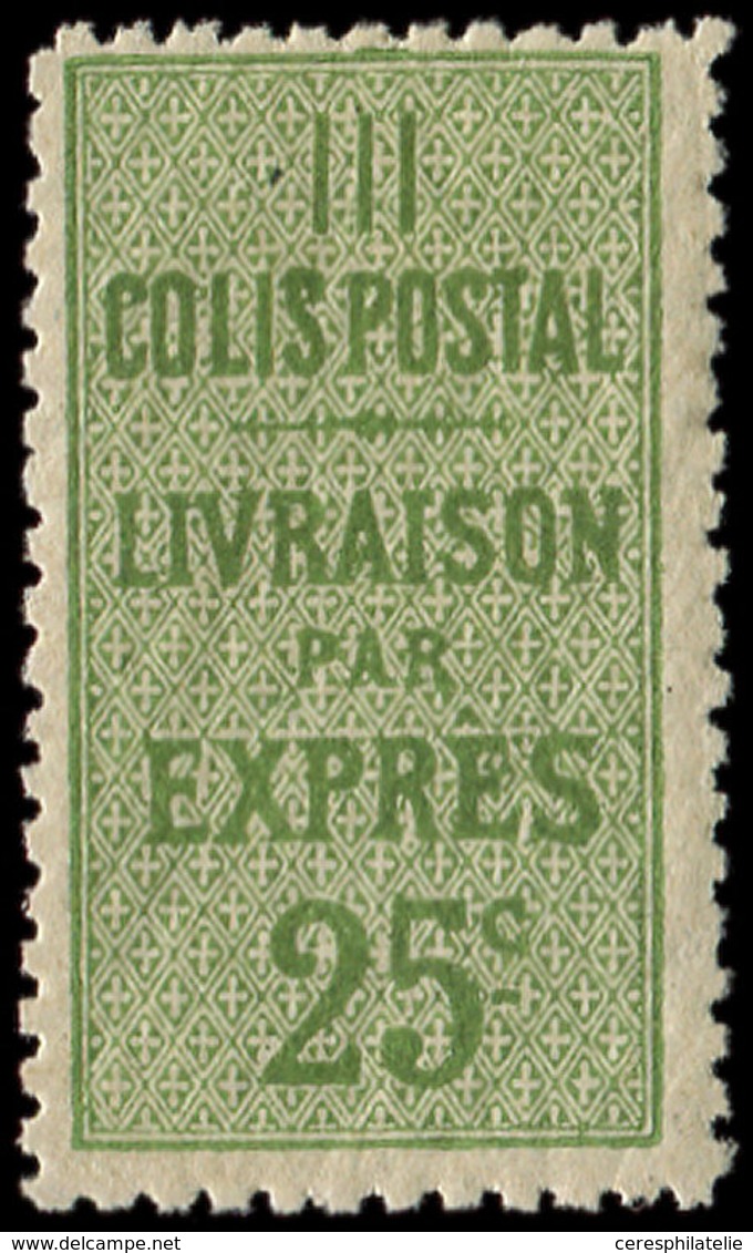* COLIS POSTAUX - 8    25c. Vert-jaune, TB - Mint/Hinged