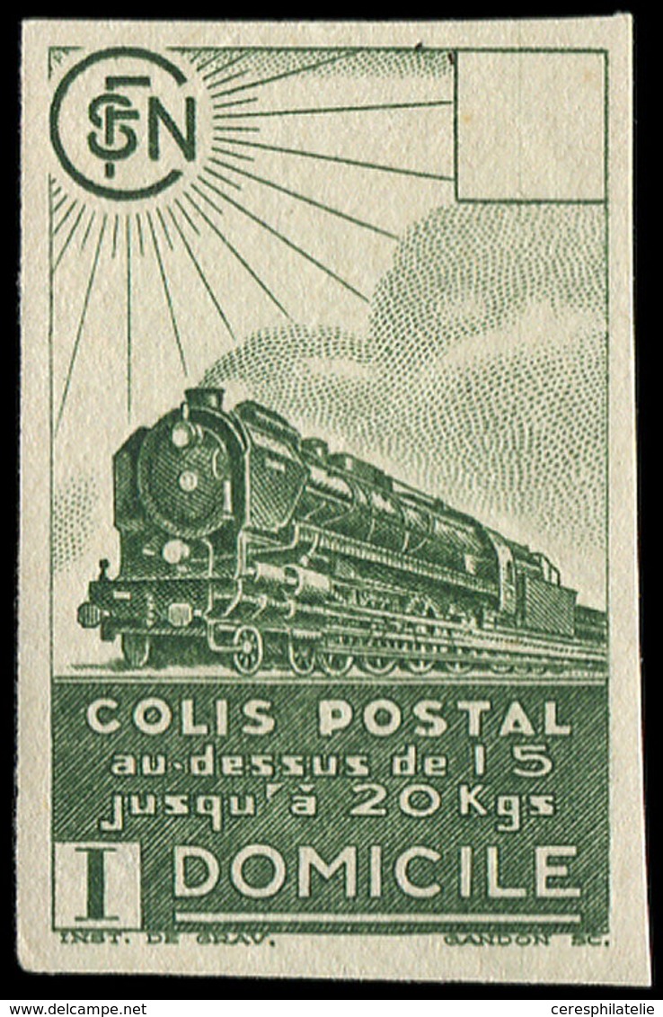 ** COLIS POSTAUX - 176 (4f20) Vert, NON DENTELE, TB, Cote Maury (N°169) - Mint/Hinged