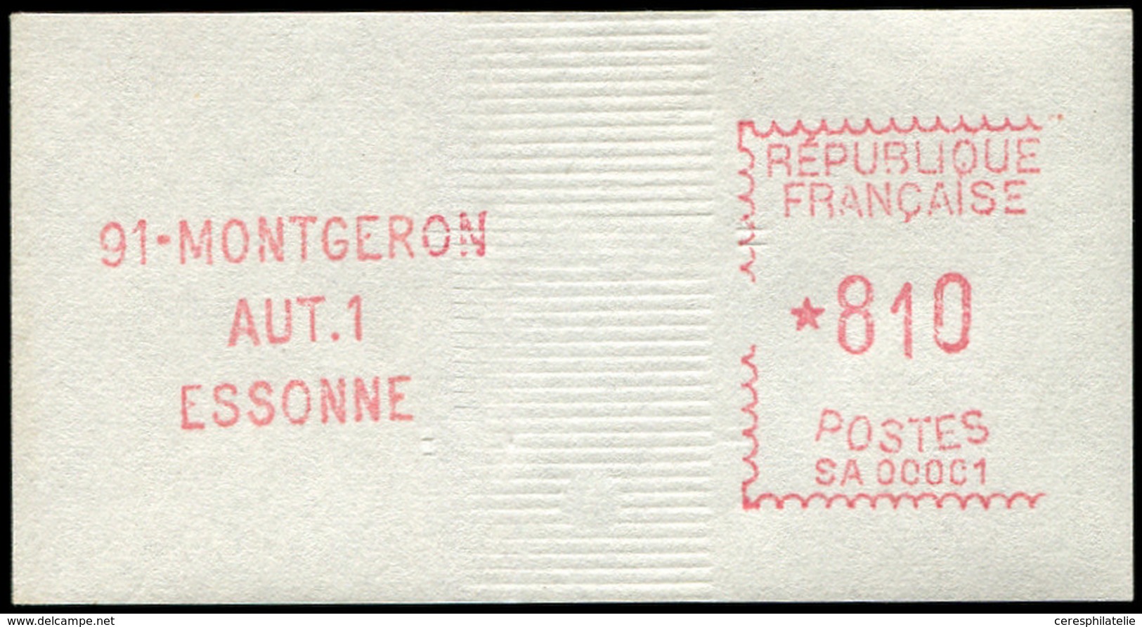 ** Spécialités Diverses - L.S.A. 3 : Montgeron, SA 00001, Valeur 8,10, TB - Other & Unclassified