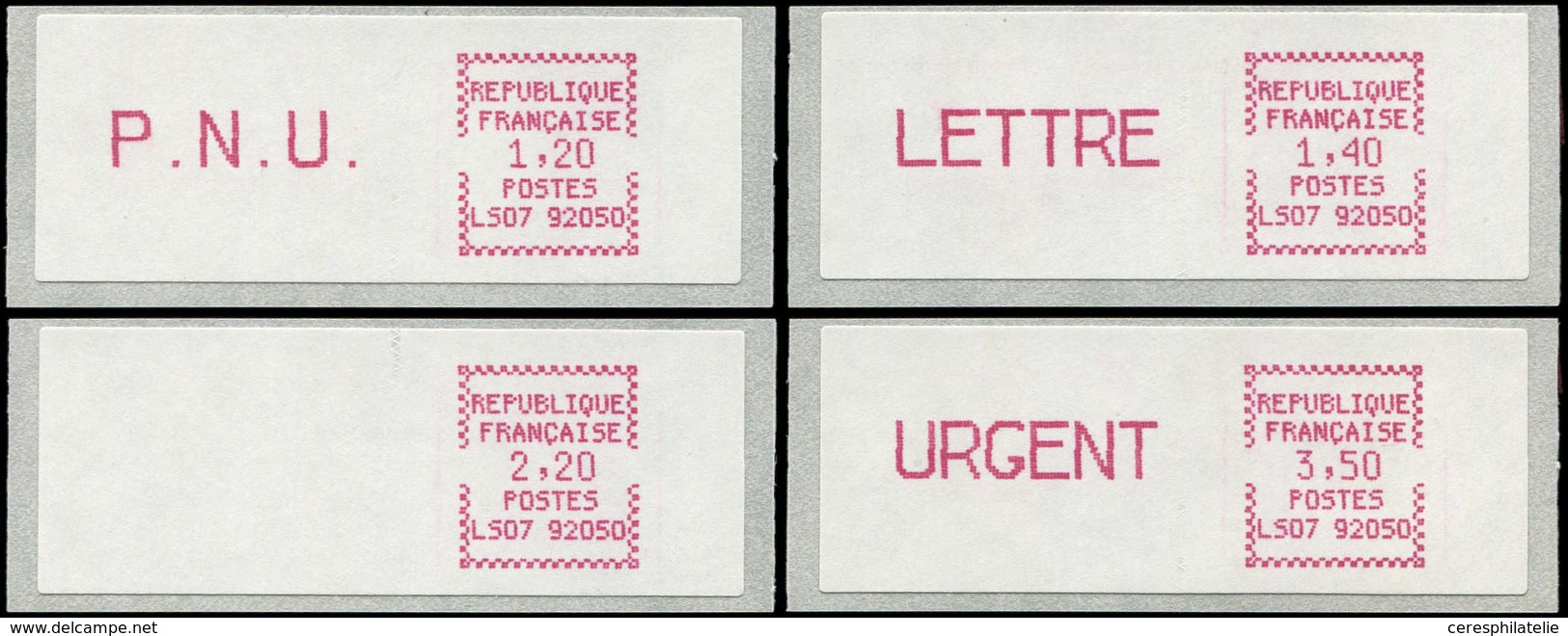 Spécialités Diverses - L.S.A. 96/99 : LS07-92050, Type 5B Lilas-rose, Tarif Du 1/8/80, RR Et TB, Cote Michel - Other & Unclassified