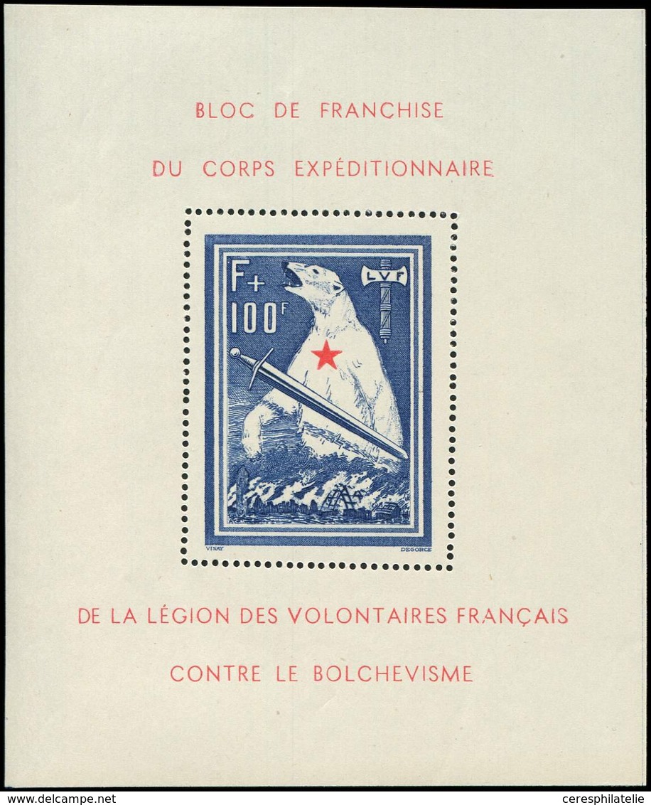 ** Spécialités Diverses - L V F. 1 : BF Ours, TB - War Stamps