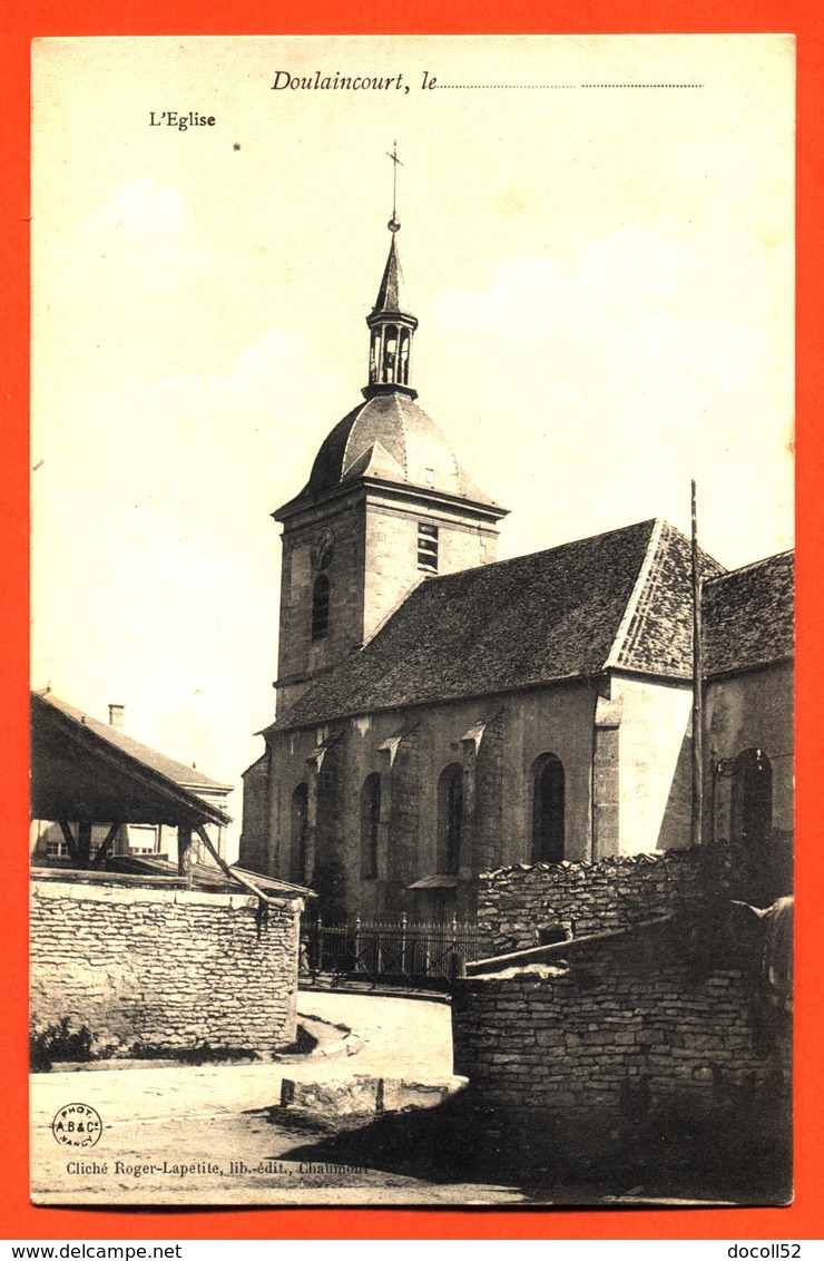 CPA 52 Doulaincourt " L'église " Carte Precurseur - Doulaincourt