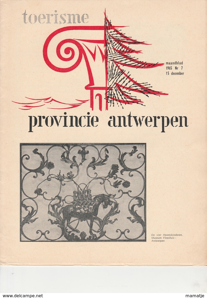 Toerisme Provincie Antwerpen 1965 Nr 7 Bornem, Turnhout, Harent - Zonder Classificatie