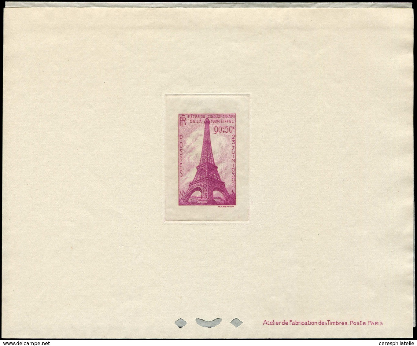 Collection Henri Cheffer - 429   Tour Eiffel, épreuve De Luxe, TB - Unclassified