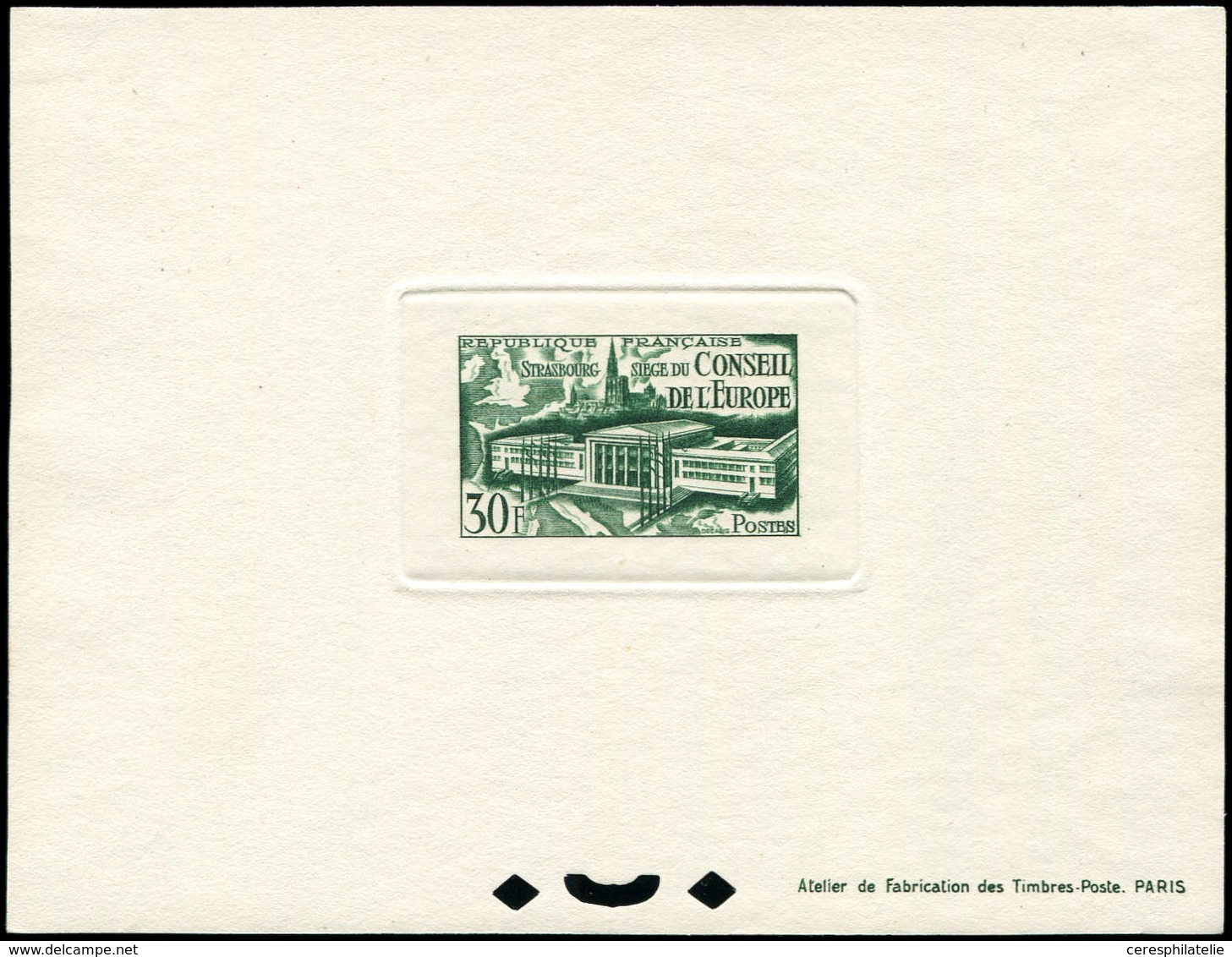 EPREUVES DE LUXE - 923   Conseil De L'Europe, TB - Luxury Proofs