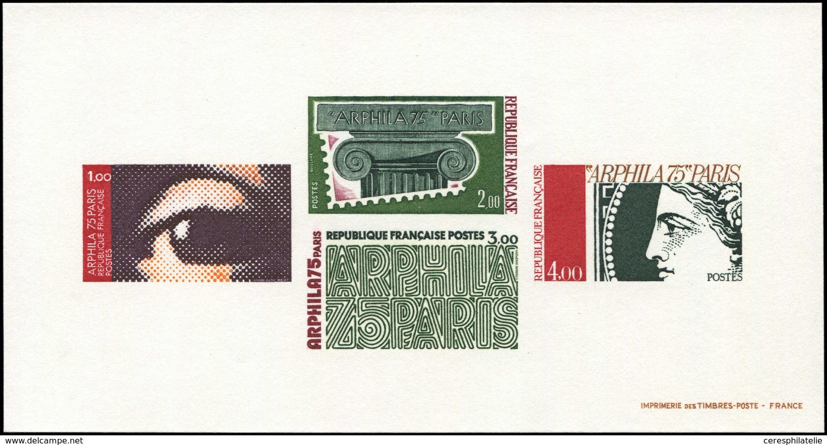 EPREUVES DE LUXE - 1830/33 Arphila 75, épreuve Collective, TB - Luxury Proofs