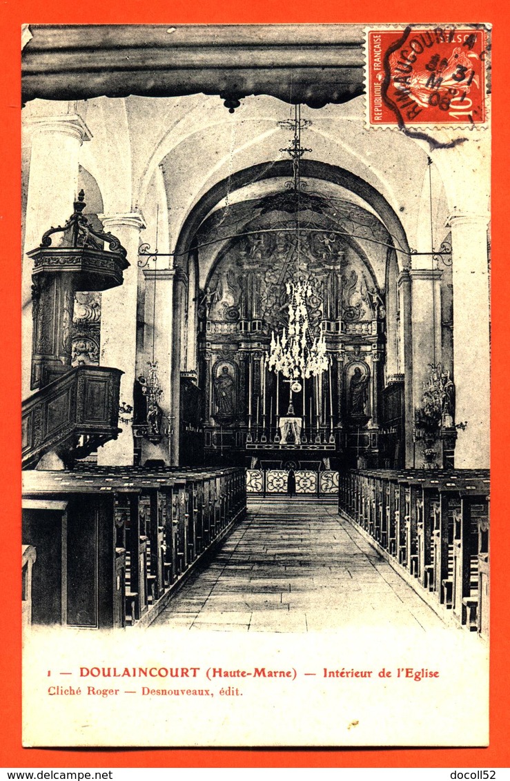 CPA 52 Doulaincourt " Intérieur De L'église " - Doulaincourt