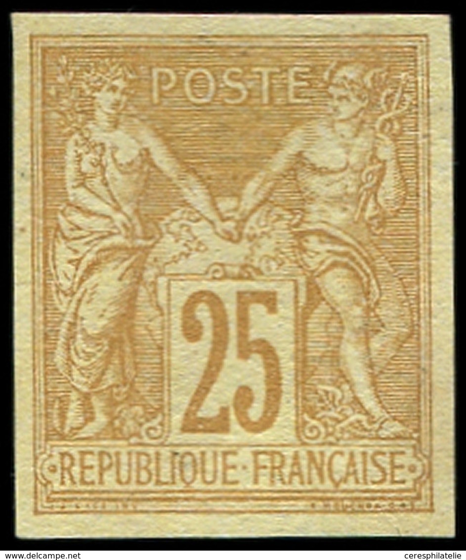 (*) Colonies Générales - 44   25c. Jaune-bistre, TB. Br - Altri & Non Classificati