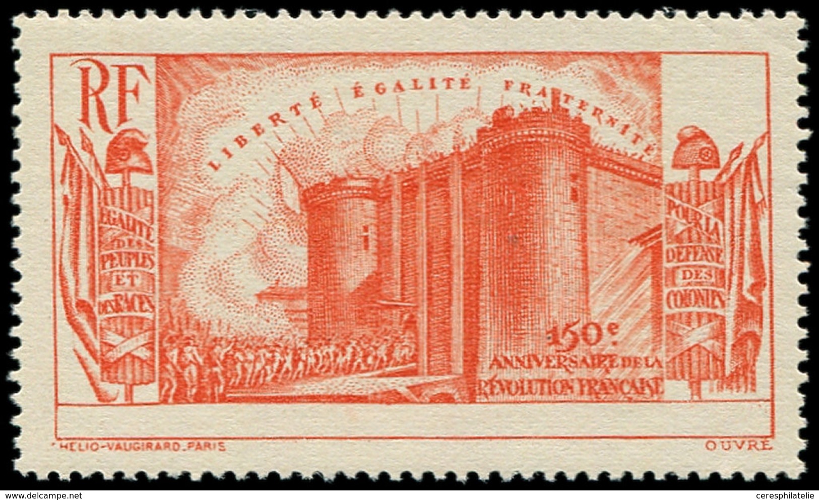 ** A.E.F. 74a : 90 + 35c. Vermillon, Sans Légende Ni Valeur, TB - Other & Unclassified