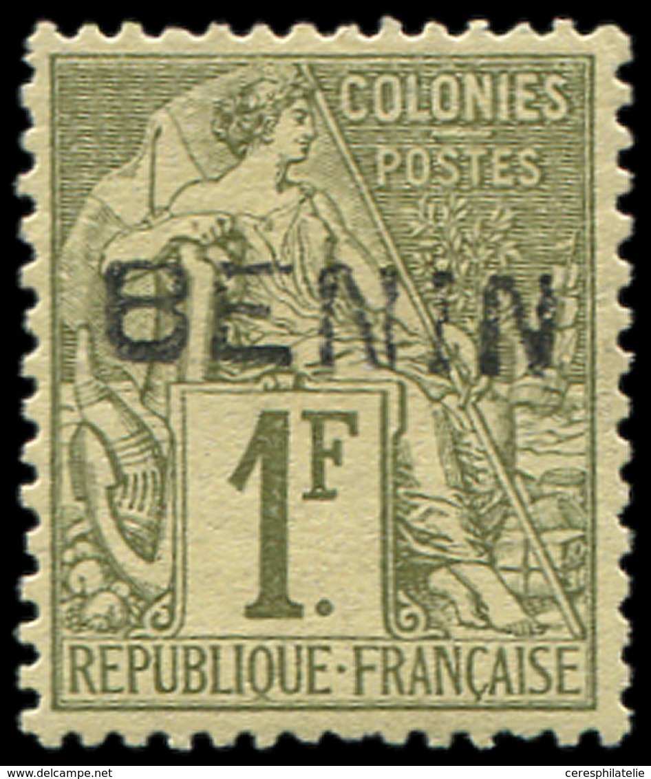 * BENIN 13 : 1f. Vert Olive, TB. Br - Other & Unclassified