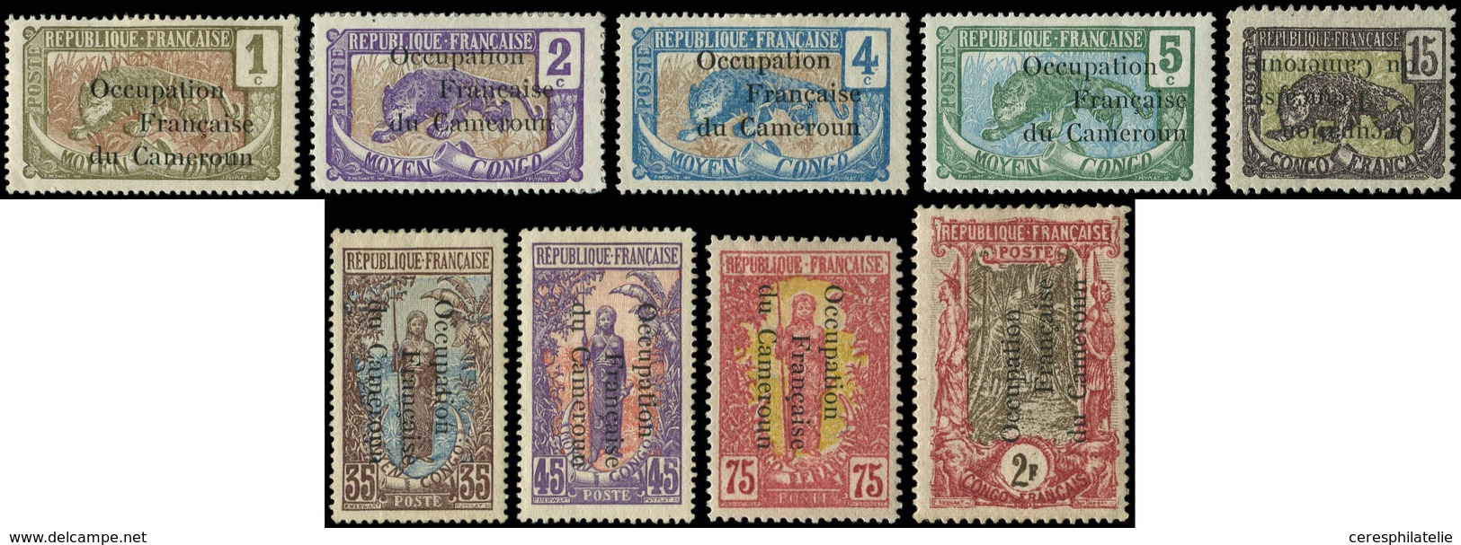 * CAMEROUN 53/56, 57a, 60, 62, 64 Et 66 : Types Surchargés De 1916, TB. Br - Altri & Non Classificati