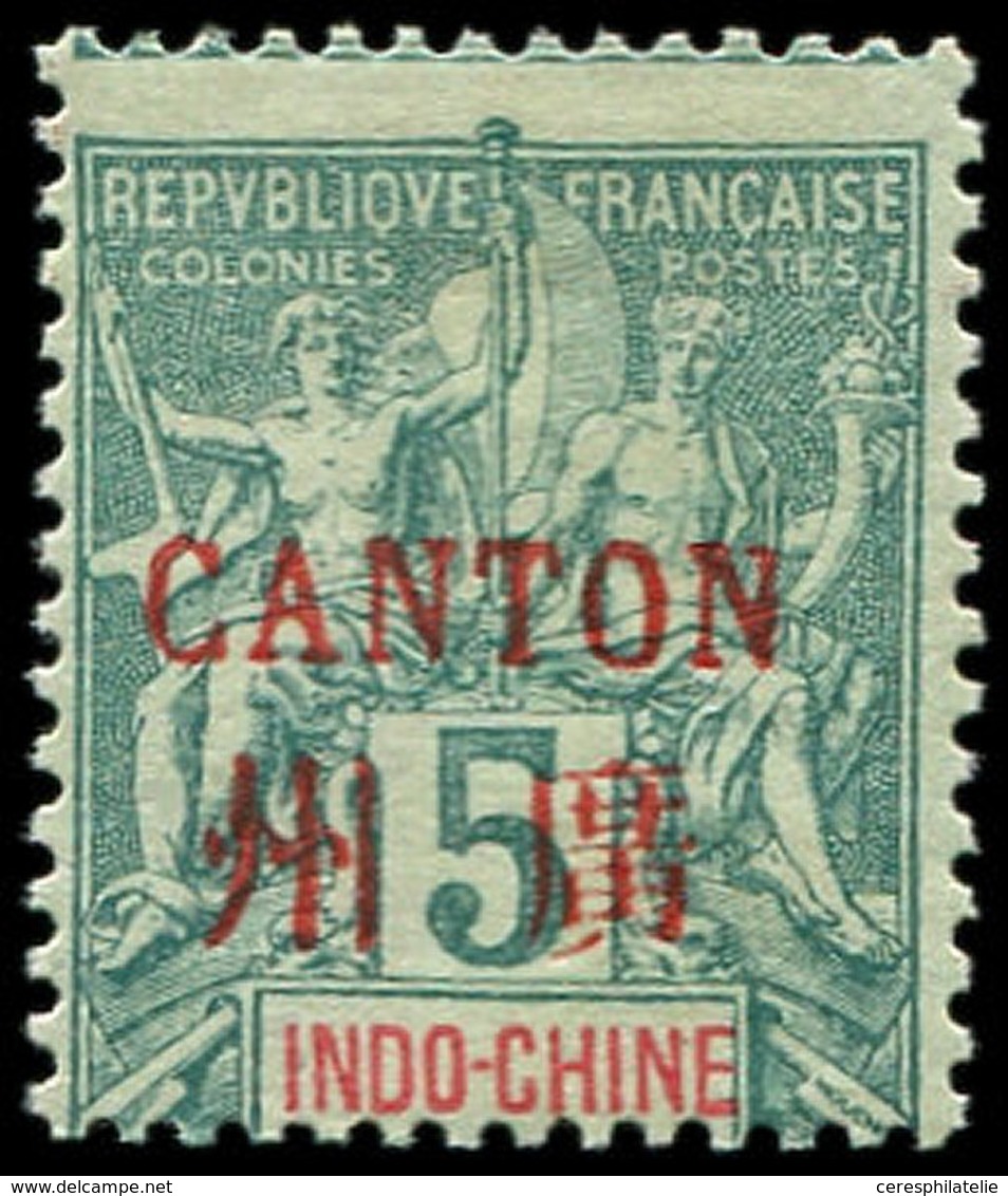 * CANTON 4 : 5c. Vert, TB - Other & Unclassified