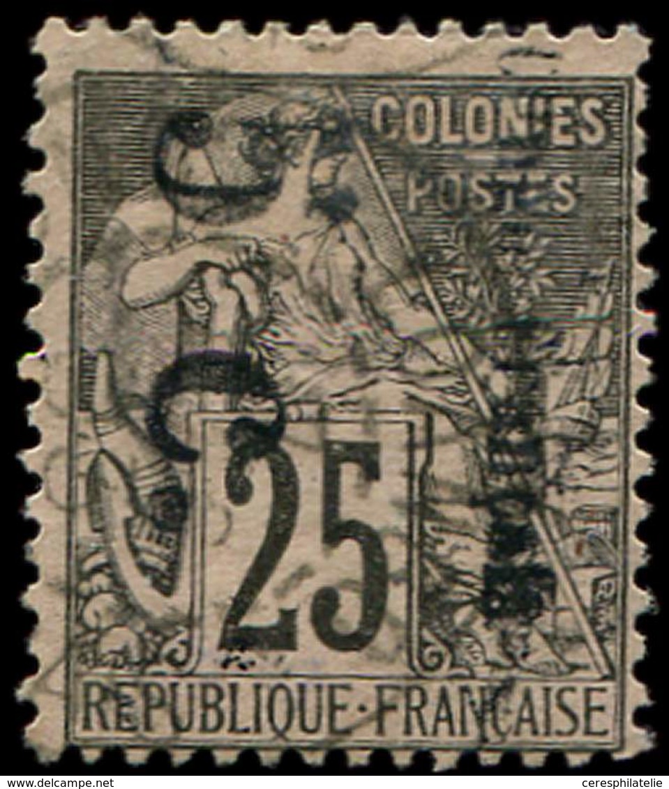 CONGO 4Aa : 5c. Sur 25c., Surcharge Verticale, T II, Oblitéré, TB. C - Other & Unclassified