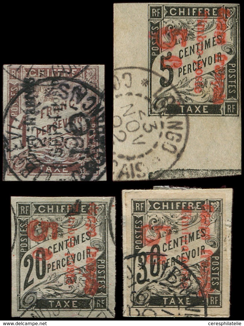 CONGO 8/11 : La Série Taxe Surch. De 1892, Obl., N°8 Cdf, TB - Altri & Non Classificati