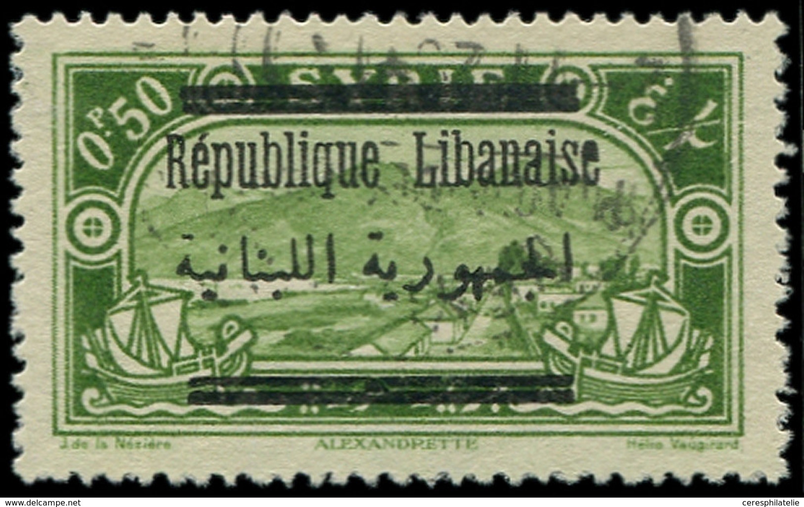 GRAND LIBAN 99e : 0p.50 Vert De Syrie, Obl., TB - Altri & Non Classificati