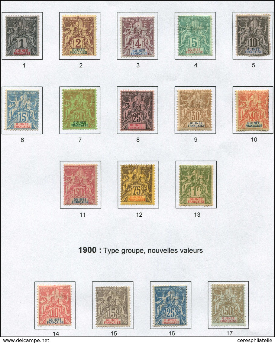 * GUINEE 1/13 Et 14/17 : Séries Groupe De 1892-1900, TB - Sonstige & Ohne Zuordnung