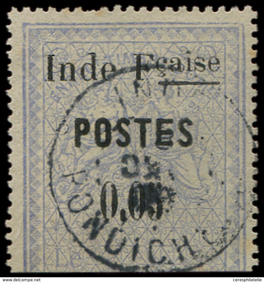 INDE 24a : 0,05 Bleu, E LARGE, Obl., TB - Other & Unclassified