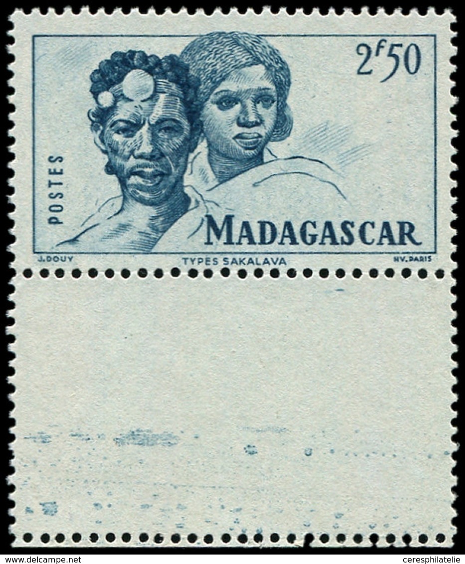 (*) MADAGASCAR 331C : 2f50 Bleu, Sakalava NON EMIS, Bdf, TB - Other & Unclassified