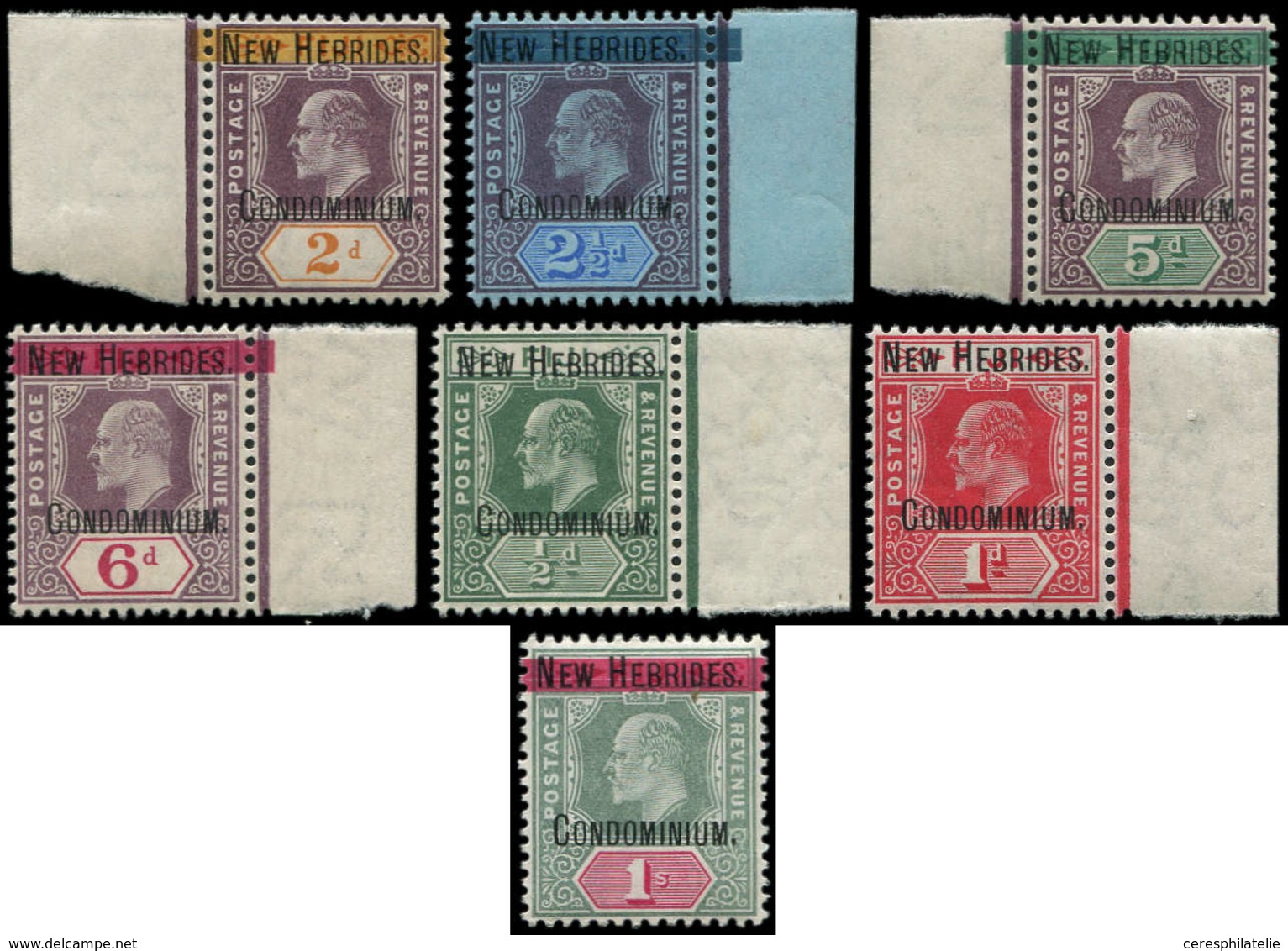 ** NOUVELLES HEBRIDES 7/10 Et 12/14 : Edouard VII De 1908-10, TB - Other & Unclassified