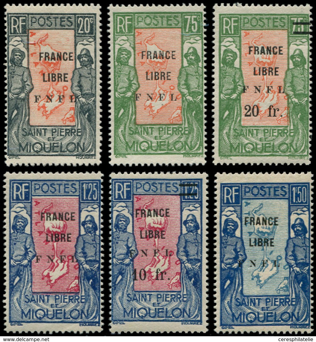 * SAINT PIERRE ET MIQUELON 285/90 : La Série FRANCE LIBRE, TB - Used Stamps