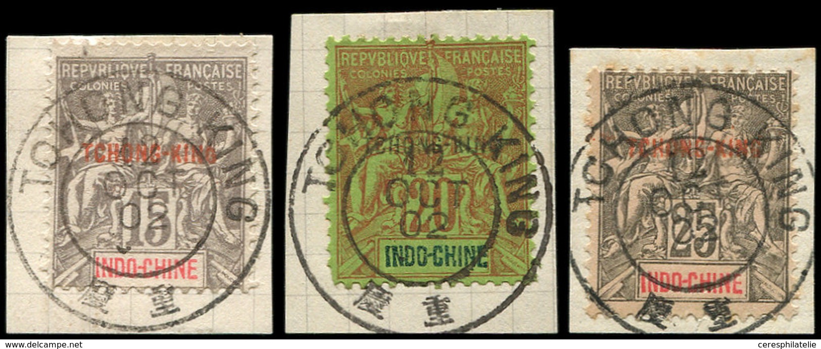 TCHONG-KING 8/10 Obl. Sur 3 Fragments, TB. S - Other & Unclassified